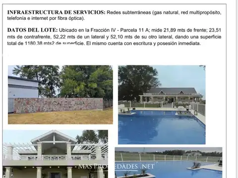 Venta Terreno / Lote Fincas del Alba Canning 100