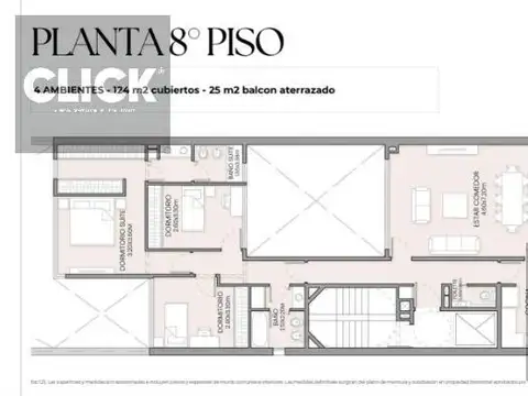 Departamento en Venta de 3 dormitorios