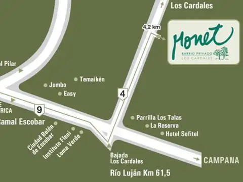 MRB. Venta lote en barrio Monet. Cardales