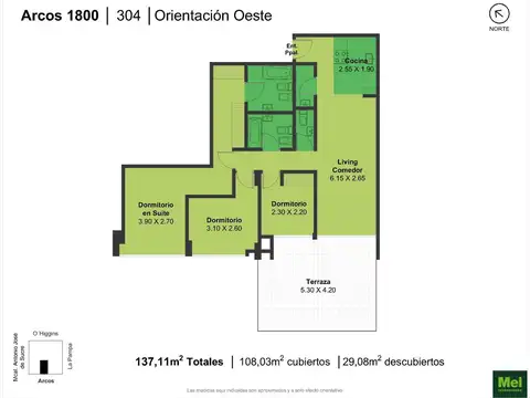 Departamento en Venta de 3 dormitorios