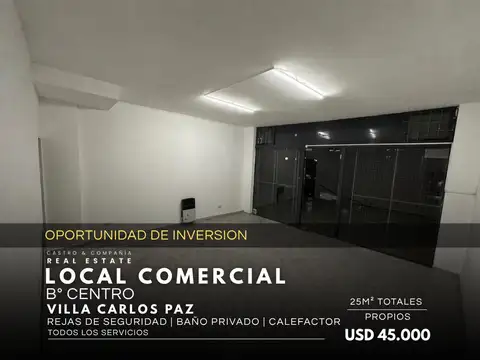Oportunidad local comercial en venta en centro de villa carlos paz