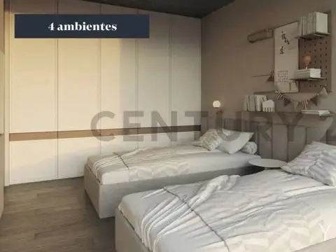 Departamento 4 ambientes con 2 baños