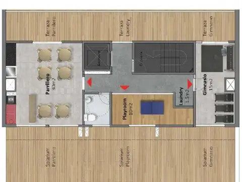 Departamento 4 ambientes con 1 baño