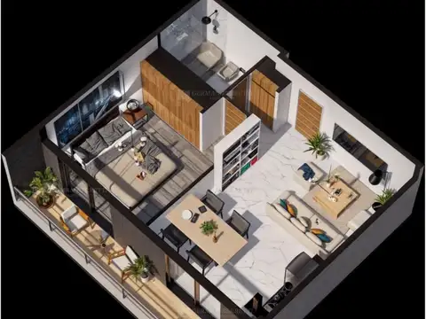 Departamento en Venta de 1 dormitorio