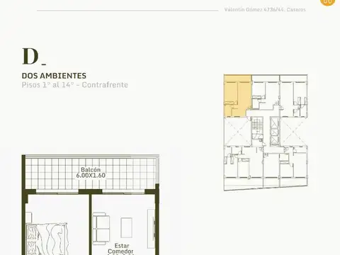 Departamento en Venta de Monoambiente