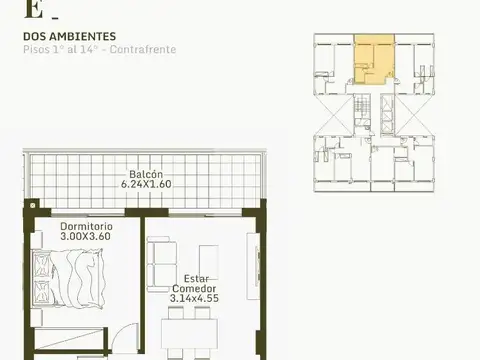 Departamento en Venta de Monoambiente