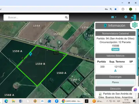 12, 11 HECTAREAS CAMPO AGRICOLA .