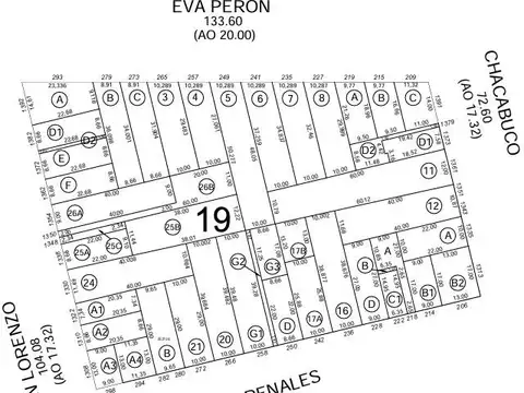 Terreno en Venta 10  mts Frente