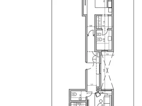 Venta en pozo / Amplio 2 ambientes en edificio a estrenar