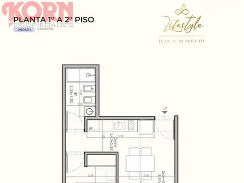 Departamento en Venta en Palermo Hollywood, USD 148.649