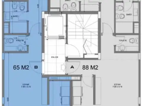Departamento en Venta con 1 cocheras