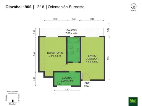 Olazabal 1915 , Piso 2