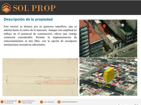 Terreno en Flores para construir 1957 m2.