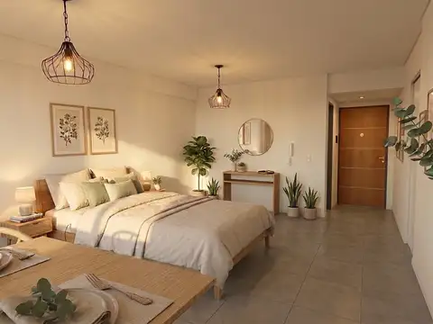 Departamento Monoambiente con 1 baño