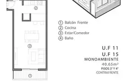 DEPARTAMENTOS MONO Y DOS AMBIENTES - OFICINAS - MERLO - Foto 12