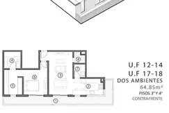 DEPARTAMENTOS MONO Y DOS AMBIENTES - OFICINAS - MERLO - Foto 14