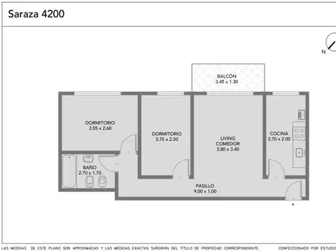Departamento en Venta de 2 dormitorios