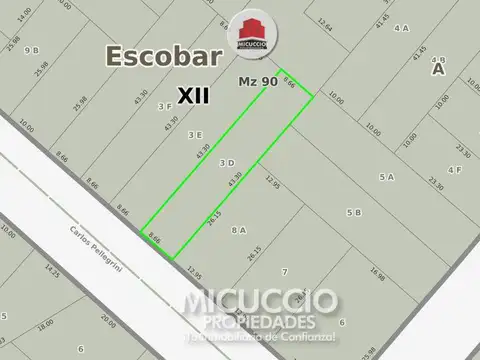 Terreno en Venta en Centro, USD 190.000