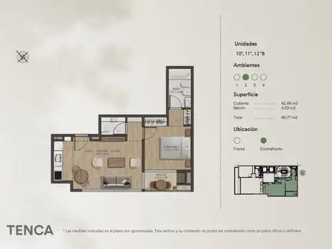 2 AMB en Construcción en Palermo Hollywood - Tenca