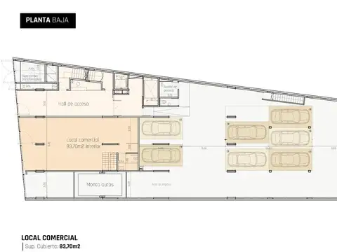 Departamento Monoambiente con 1 baño