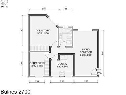 Departamento en Venta de 3 ambientes