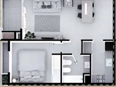 Departamento en Venta de 2 ambientes