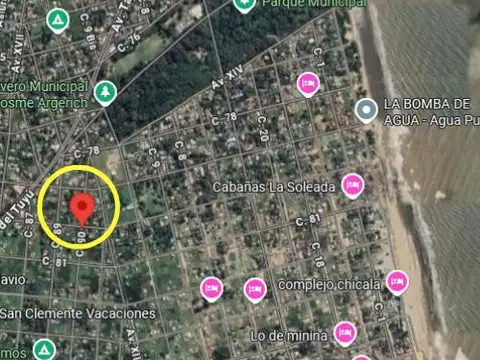 Terreno en Venta 10  mts Frente