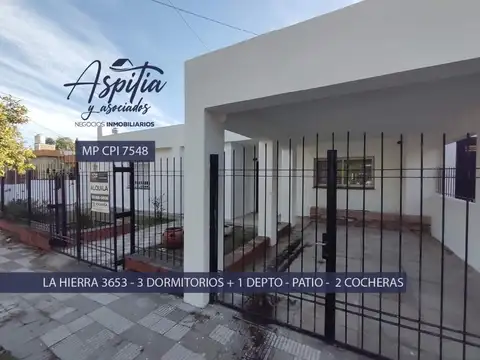 ALQUILER Casa 4 Dormitorios y dependencia - gran patio - Alto Verde - Cordoba