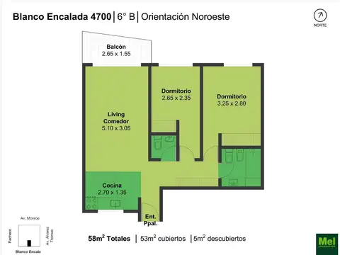 Blanco Encalada 4700, Piso 6