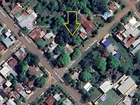 Terreno En Barrio Ñu Porá Calle Los Teales