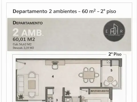 Departamento en Venta en Merlo, USD 64.000