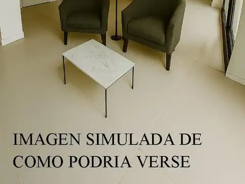 Departamento 2 ambientes con 2 baños