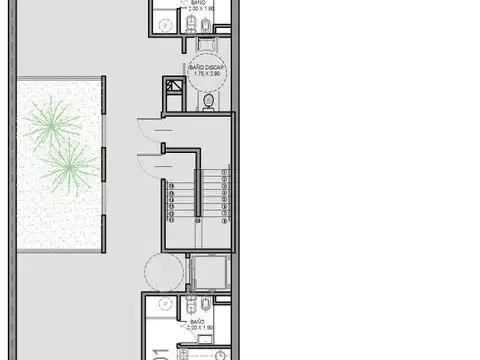 Venta Departamento 1 ambiente Villa Urquiza - piso bajo - DESDE POZO