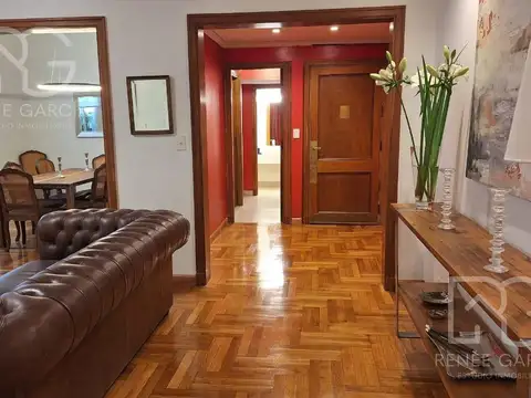 DEPARTAMENTO EN ALQUILER - 4 AMBIENTES - COCHERA - HAB.DE SERVICIO COMPLETA