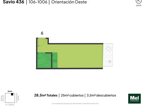 Manuel Nicolas Savio 400, Piso 1°