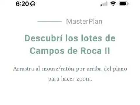 Terreno en Venta en Campos De Roca II, USD 15.000