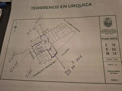 Pacheco 2500 Cullen 4800  Roosveldt 4800 al 2500