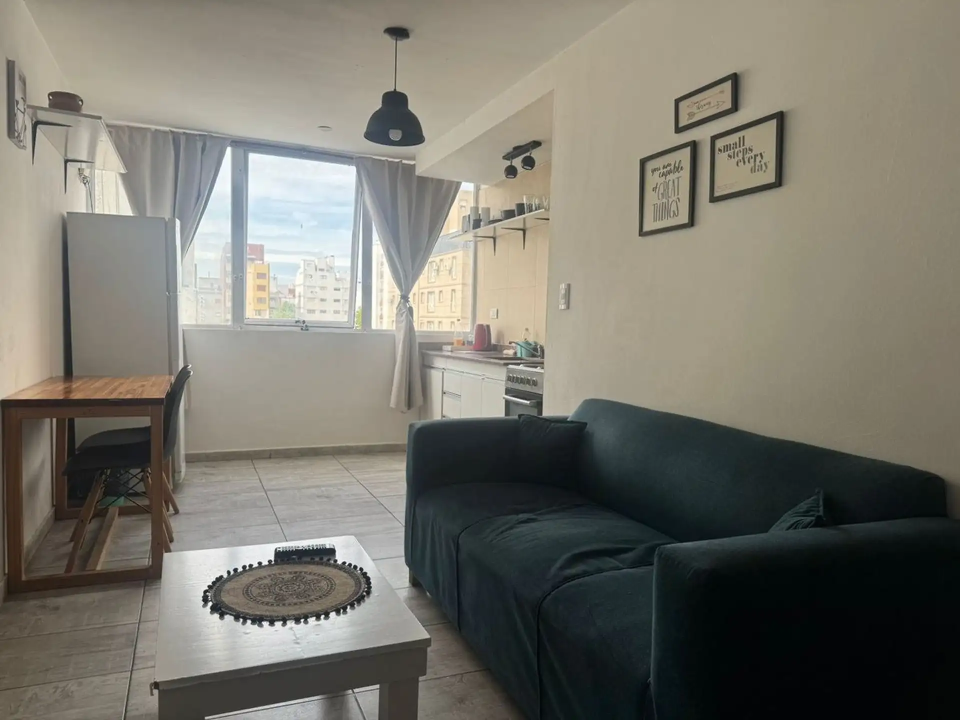 Depto 1 amb, 32m² en La Perla — luminoso y cómodo