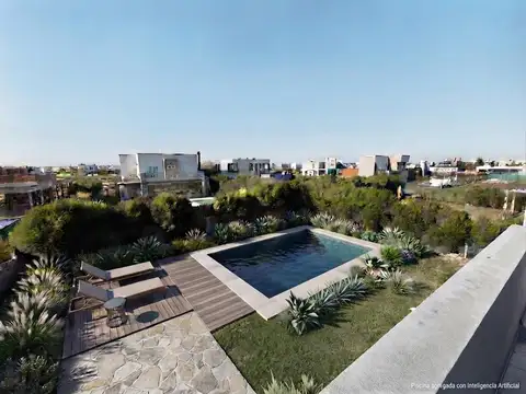 VENTA Casa de 4 Ambientes con escritorio a Estrenar en Villalobos con Piscina y cochera 3 autos