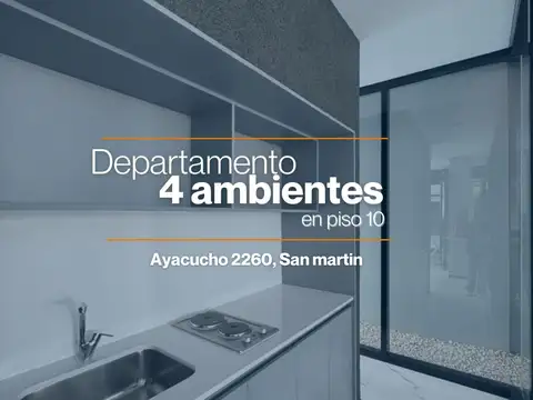 Departamento 4 ambientes de categoria en San Martin