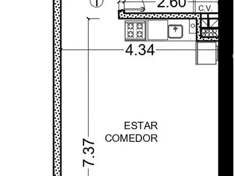Departamento en Venta al Oeste