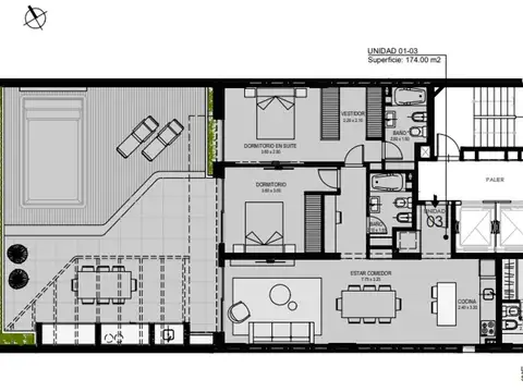 Entre Ríos 430 , Piso 01
