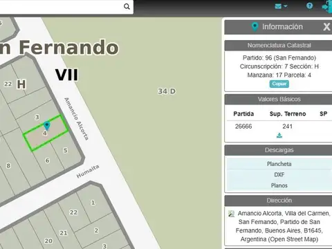 Almancio Alcorta 1500