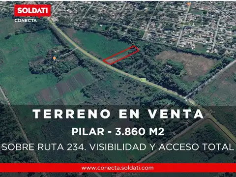 Terreno de 3.860 m2 en Presidente Derqui - Venta