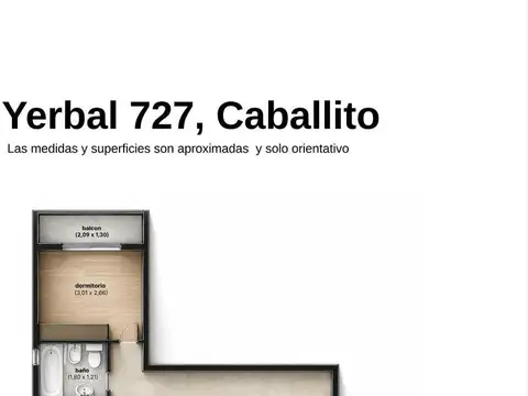 Departamento 3 ambientes con 1 baño