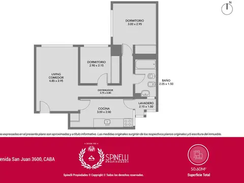 Departamento en Venta de 3 ambientes