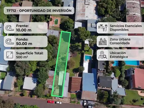 TF712 - TERRENO EN VENTA Z/ AV. RADEMACHER Y AV. CMTE. ESPORA