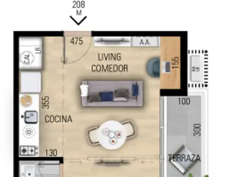 VENTA APARTAMENTO MONOAMBIENTE EN POZO EN PRADO