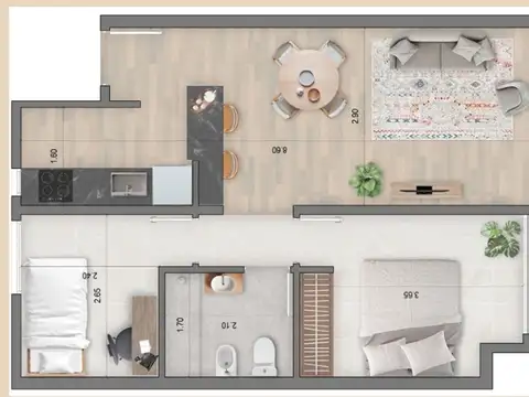 Departamento en Venta de 2 dormitorios