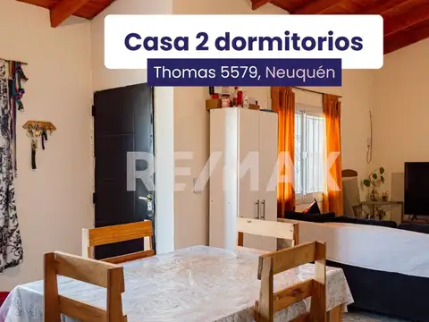 VENTA CASA 2 DORMITORIOS, THOMAS 5579, NEUQUÉN.